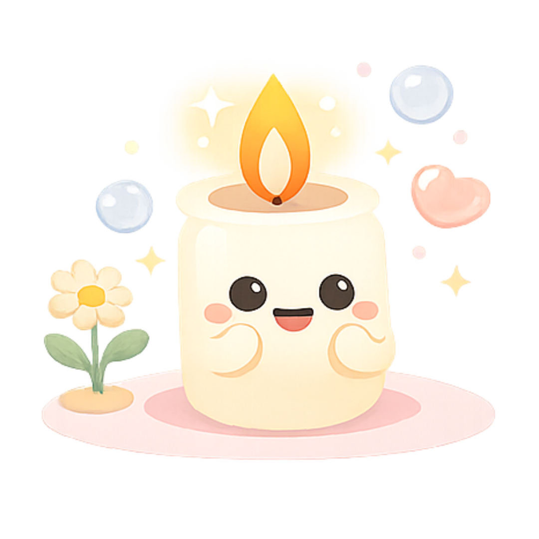 Prayse candle mascot